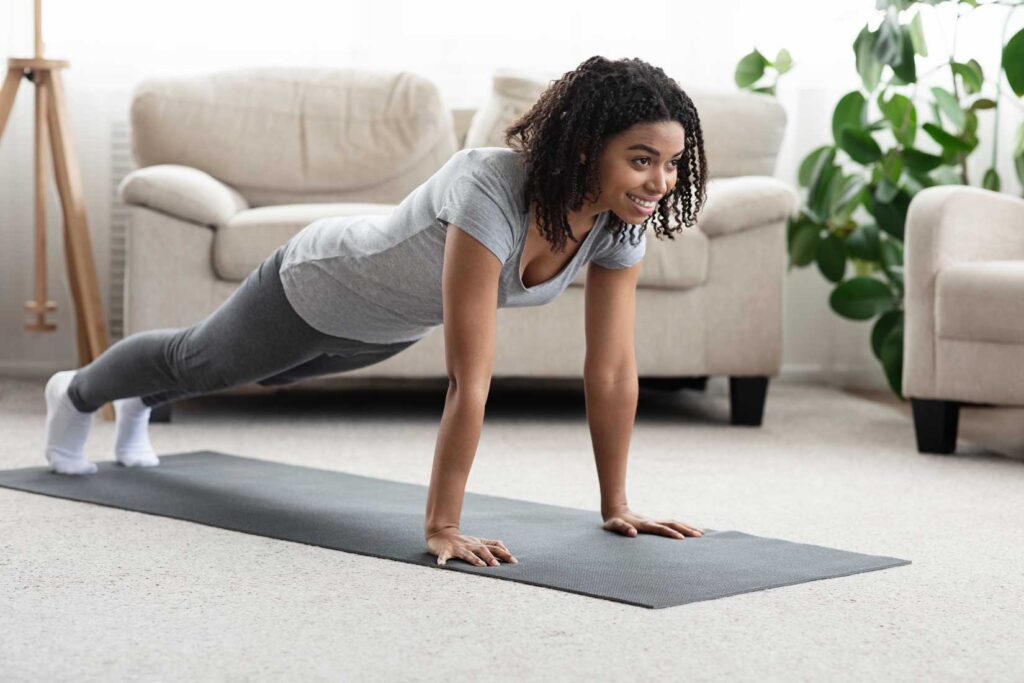 Pilates Mat in your front room